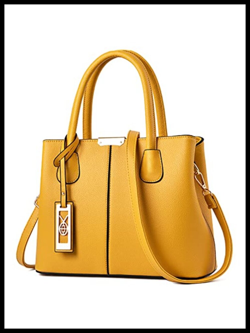 Synthetic Leather Tote Crossbody Shoulder Bag Satchel